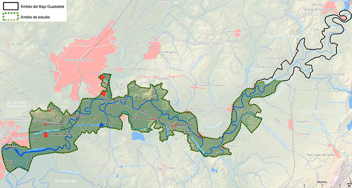 Technical support for the planning of the Guadalete river environment