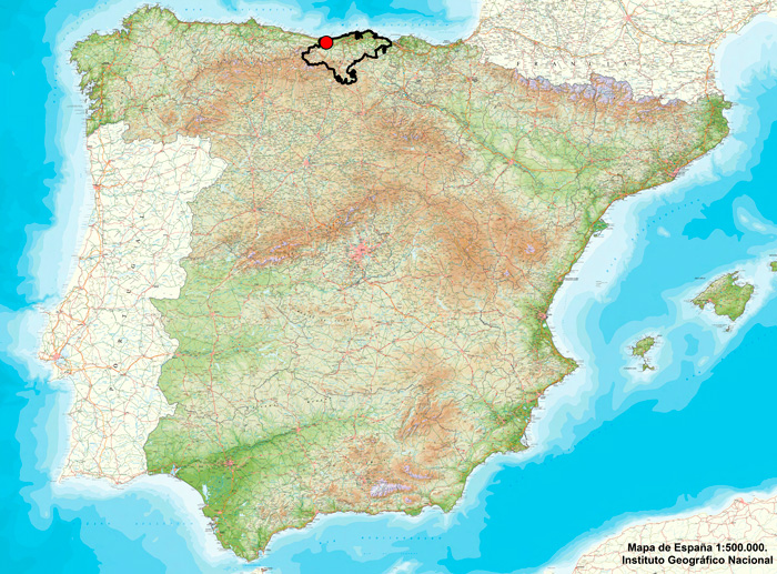 Trabajos de análisis del paisaje de la zona de Bortziriak (Navarra) Mapa Intervisibilidad