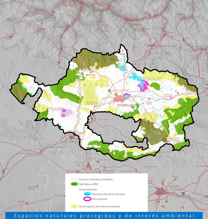 Álava Central. Espacios naturales protegidos y de interés